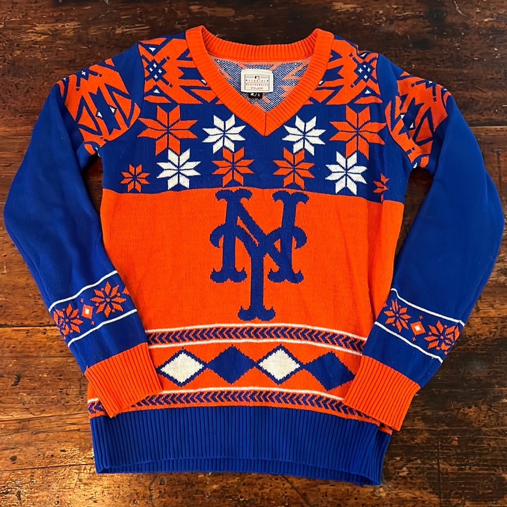 Mets Holiday Sweater S
